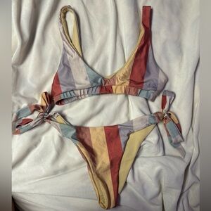 Striped bikini